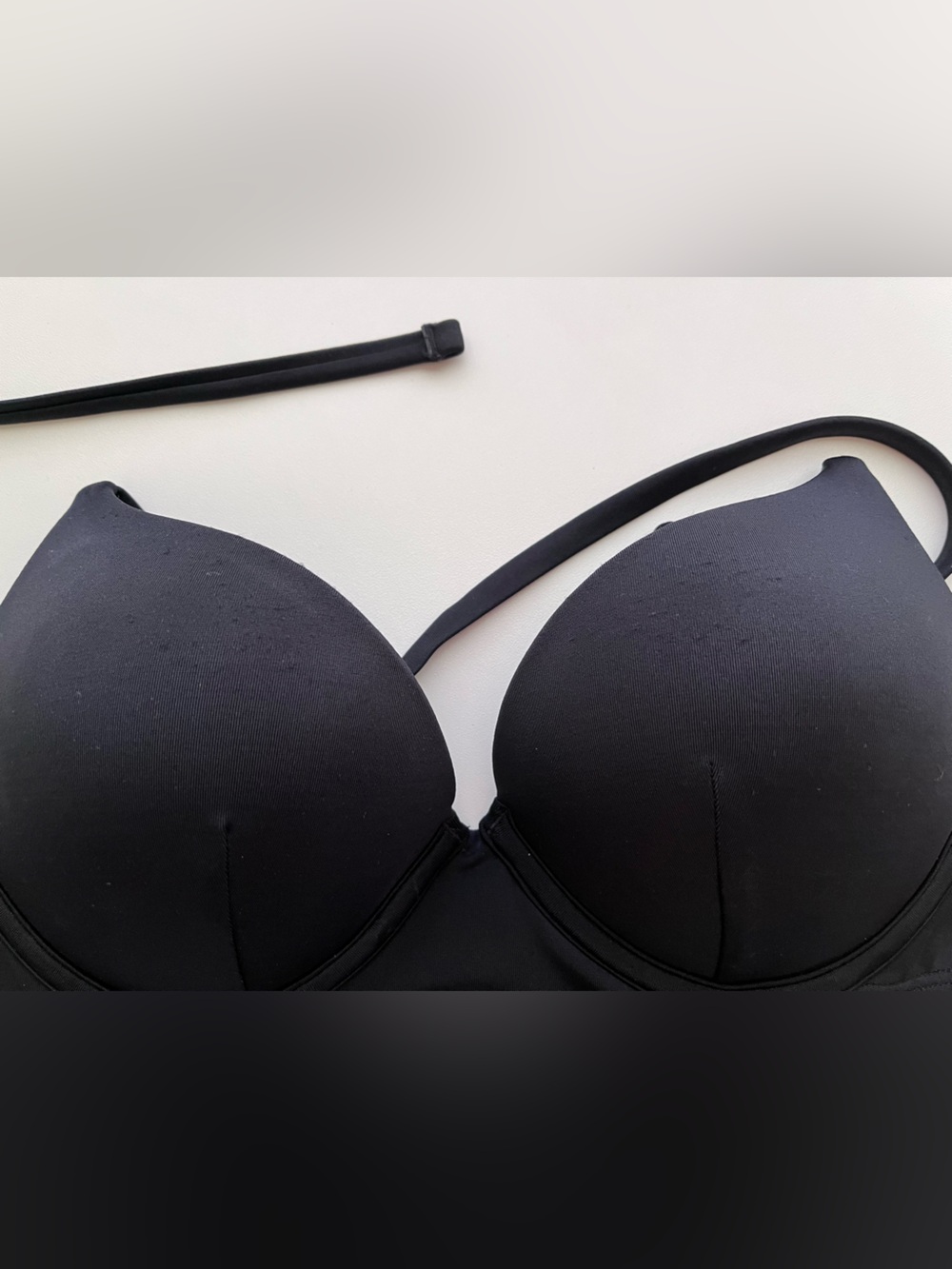 Victoria's Secret Black Strappy 32B Push-Up Bra + Bikini XS - Picture 10 of 10